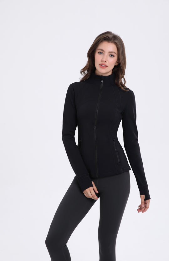 جاكيت رياضي نسائي بسحاب – تصميم نحيف وخفيف - DRACAENA CINNABARI