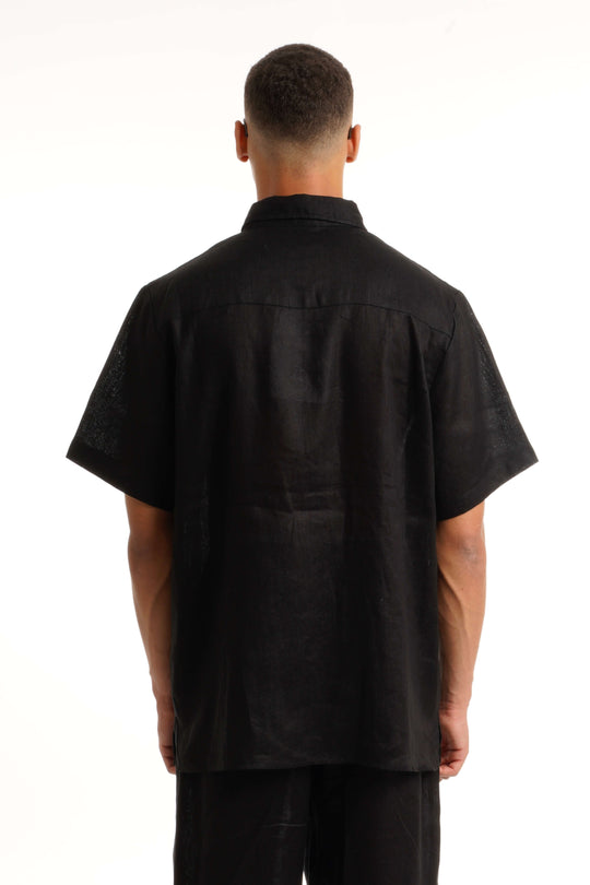 Men’s White Linen Shirt