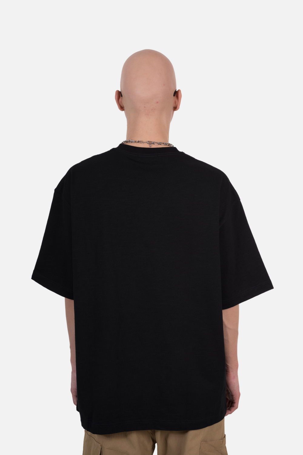 An oversized T-shirt with a front pocket