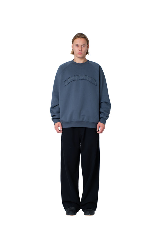 سويت شيرت رجالي زيتي مطرز