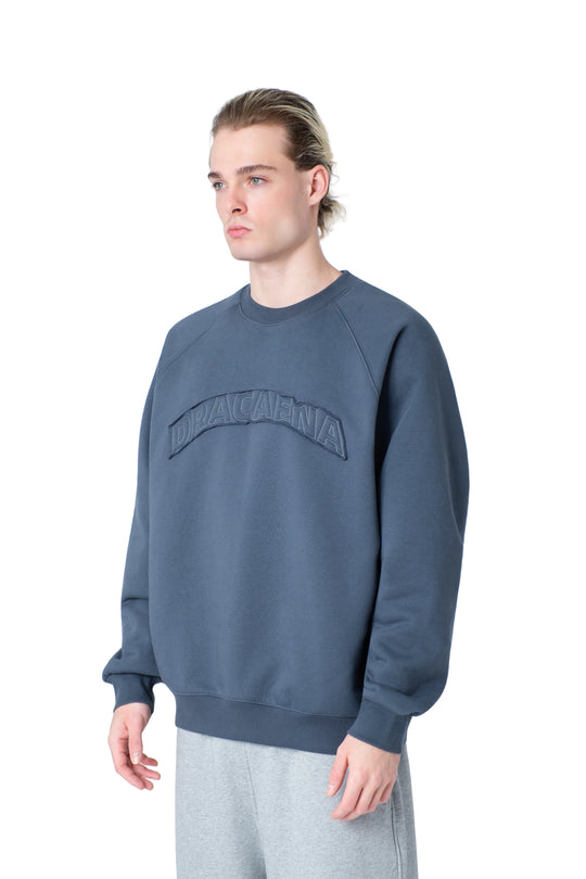 سويت شيرت رجالي زيتي مطرز