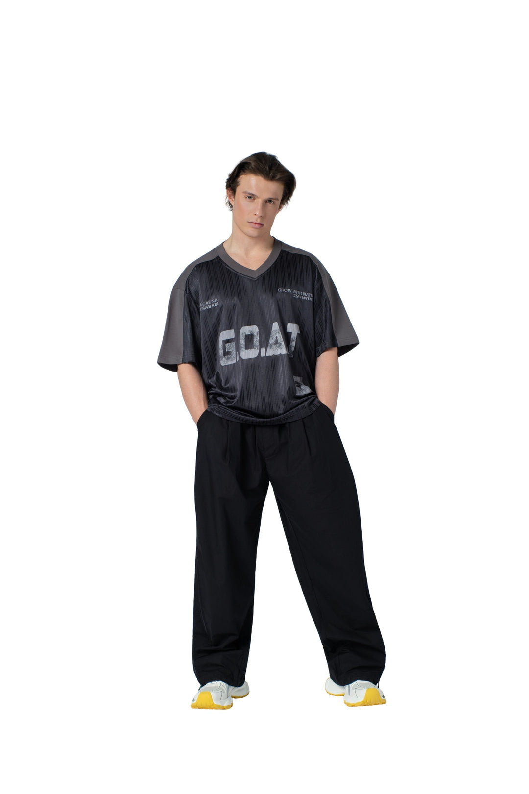 تيشيرت جيرسي رجالي "GOAT"