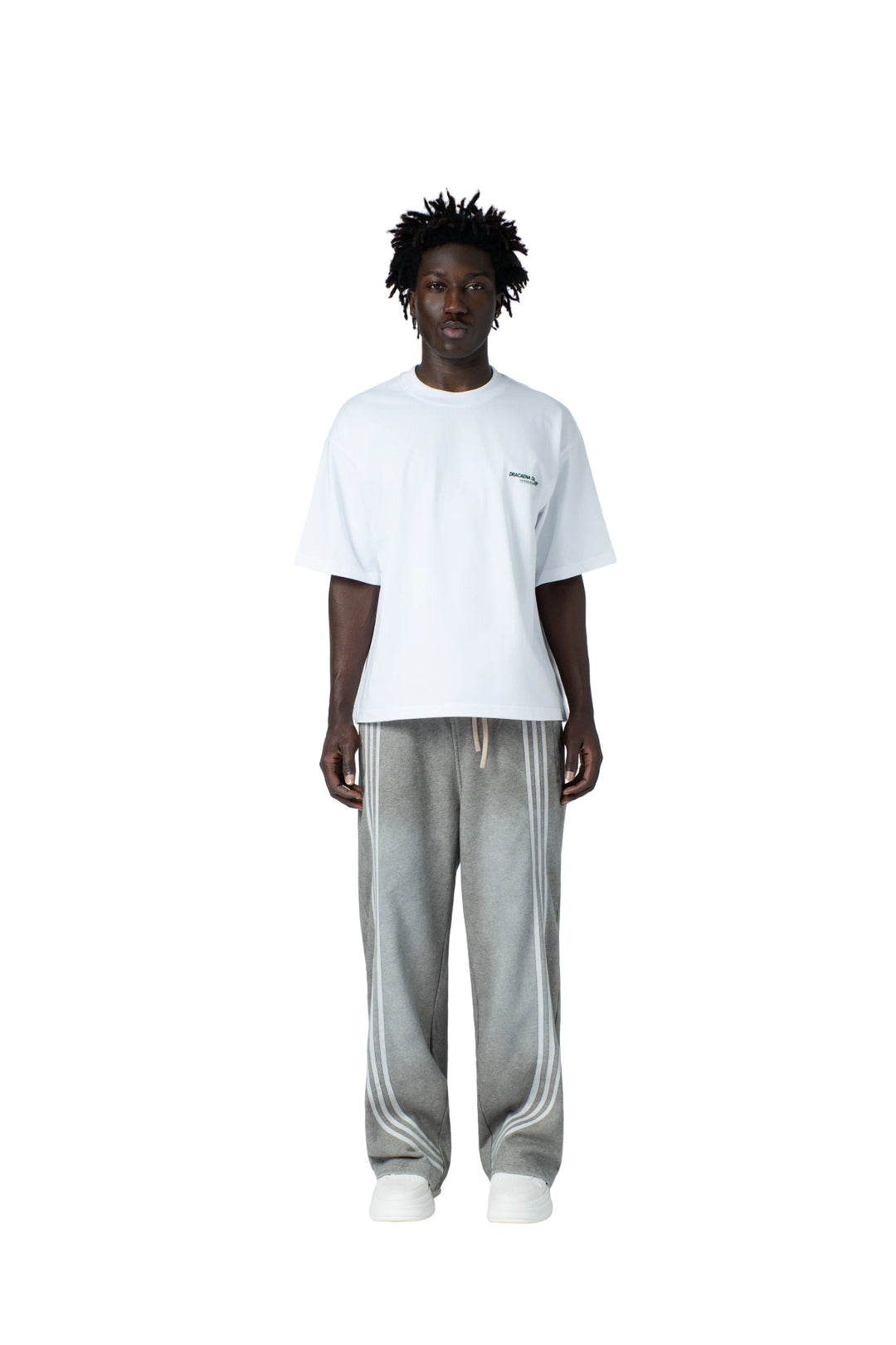 تيشيرت أوفرسايز رجالي بطبعة خلفية