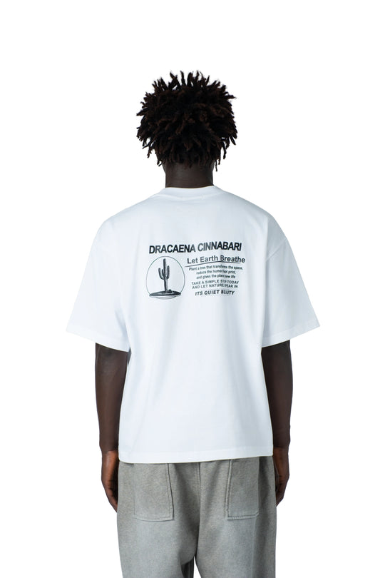 تيشيرت أوفرسايز رجالي بطبعة خلفية