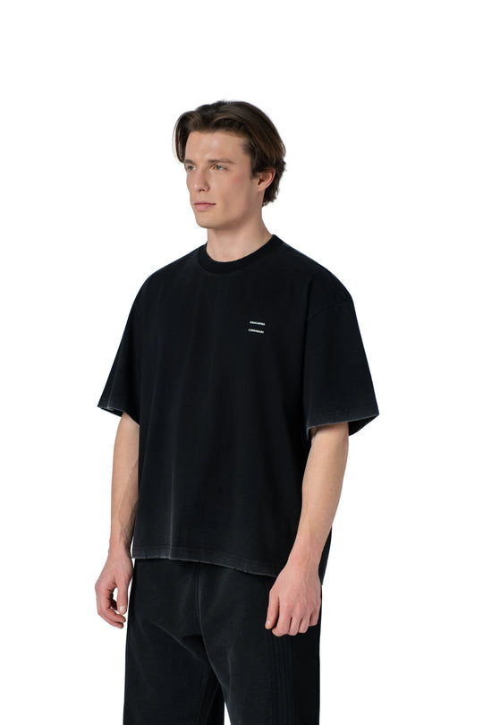 تيشيرت قطن بيسك بقصة بوكسي