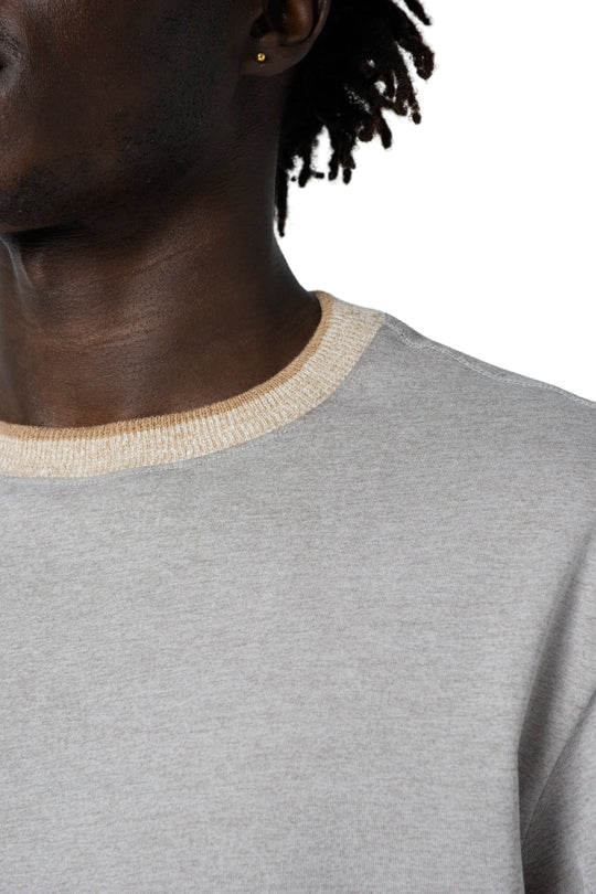 تيشيرت رجالي سادة لون بيج