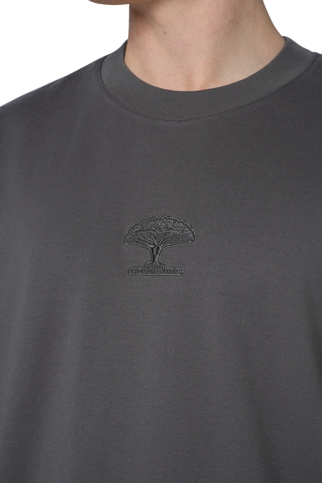 تيشيرت بيسك بتطريز من الامام