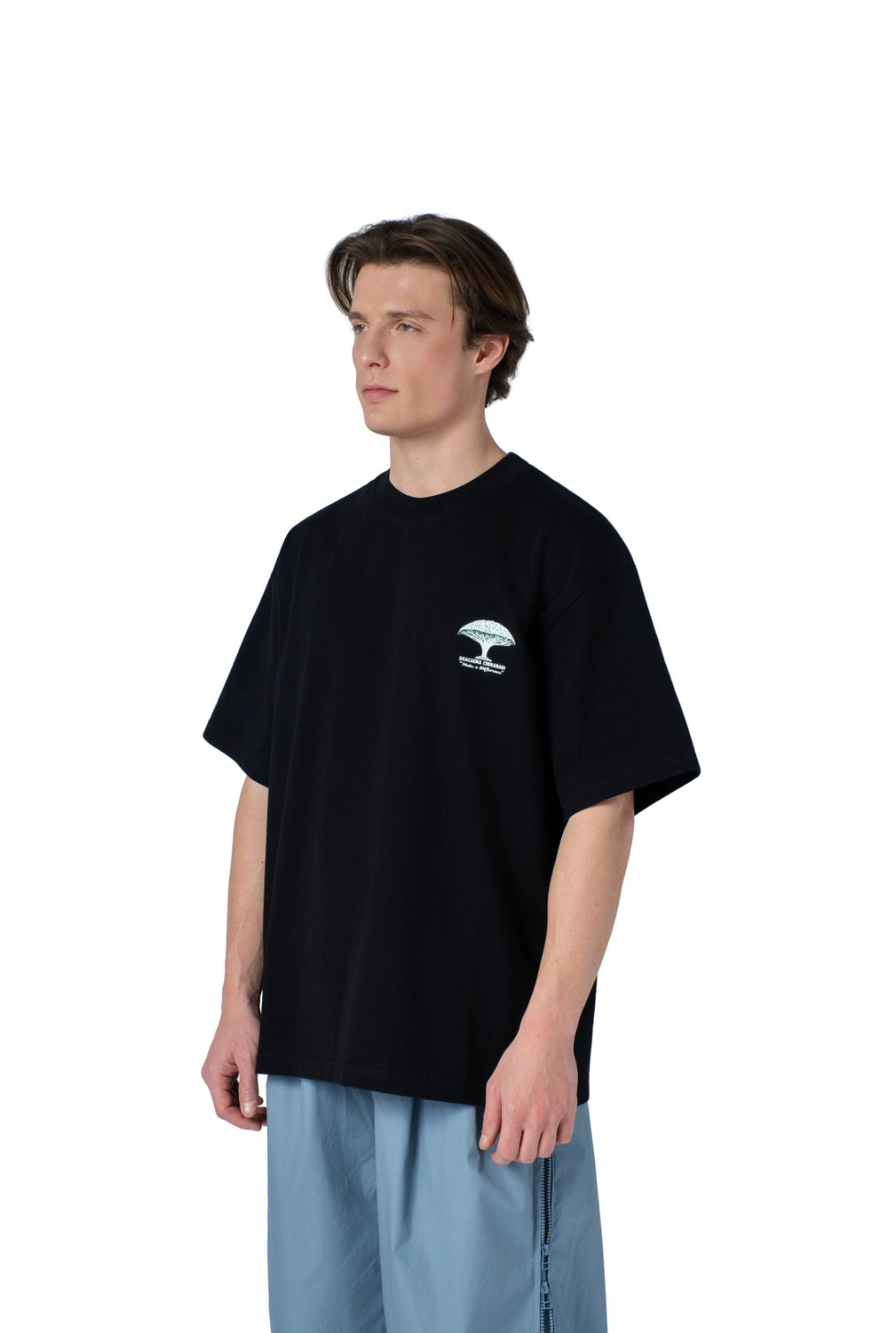 تيشيرت أوفرسايز بطبعة شجرة دراسينا سيناباري