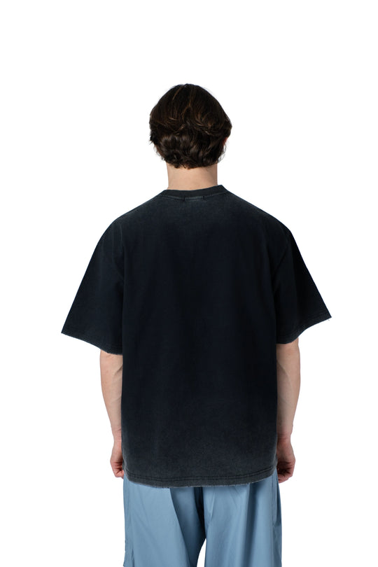 تيشيرت رجالي أسود أوفرسايز