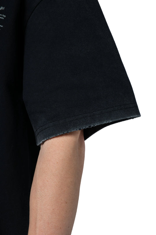 تيشيرت رجالي أسود أوفرسايز