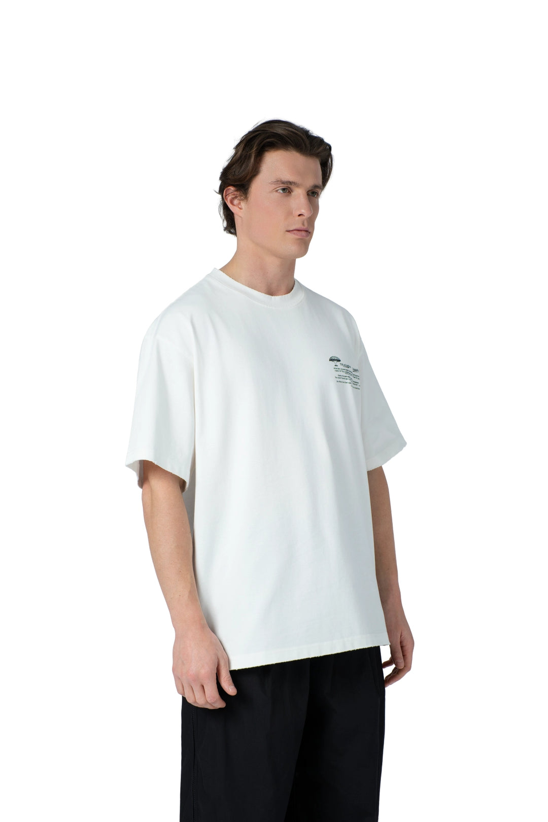 تيشيرت رجالي أسود أوفرسايز