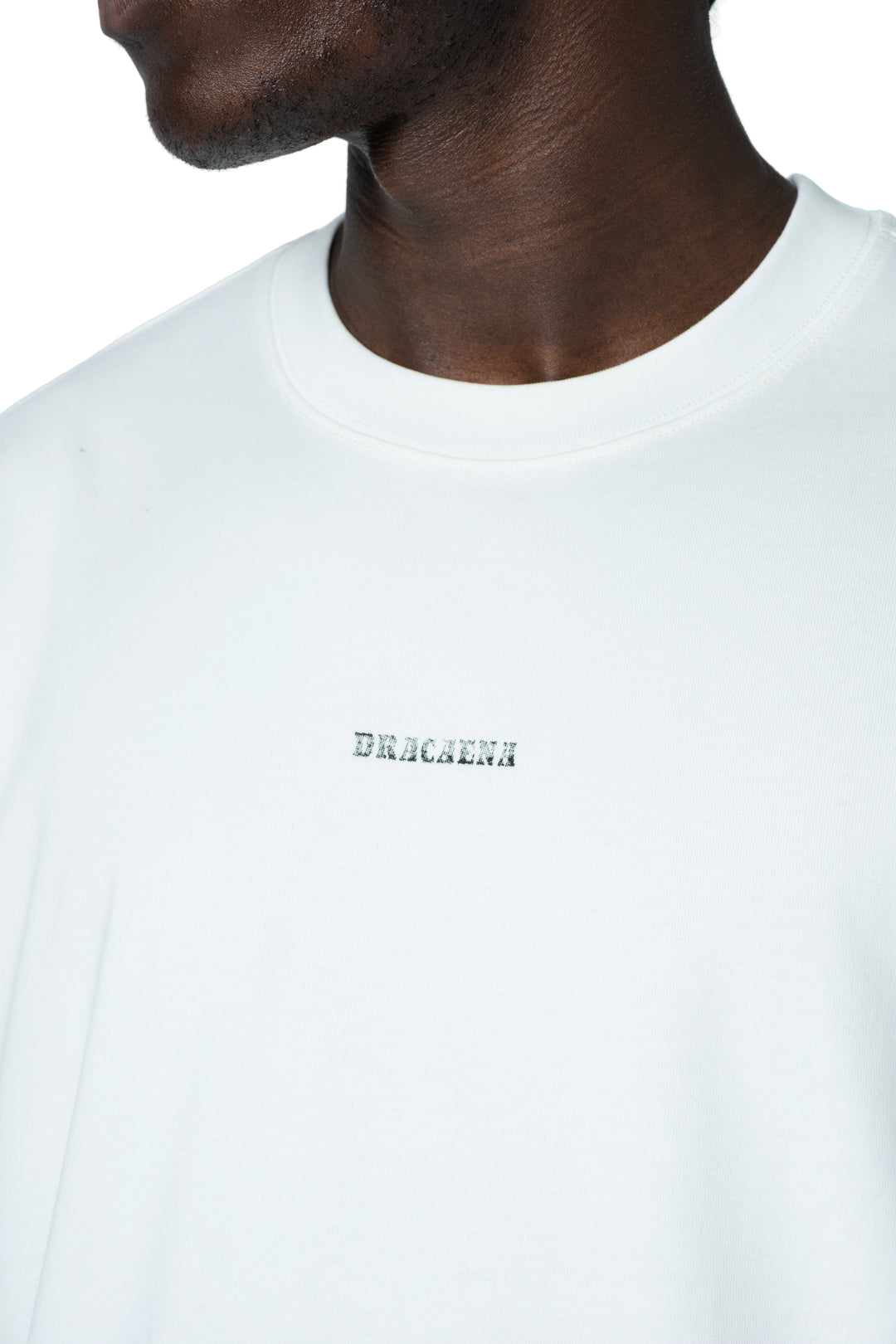 تيشيرت ابيض قطني واسع