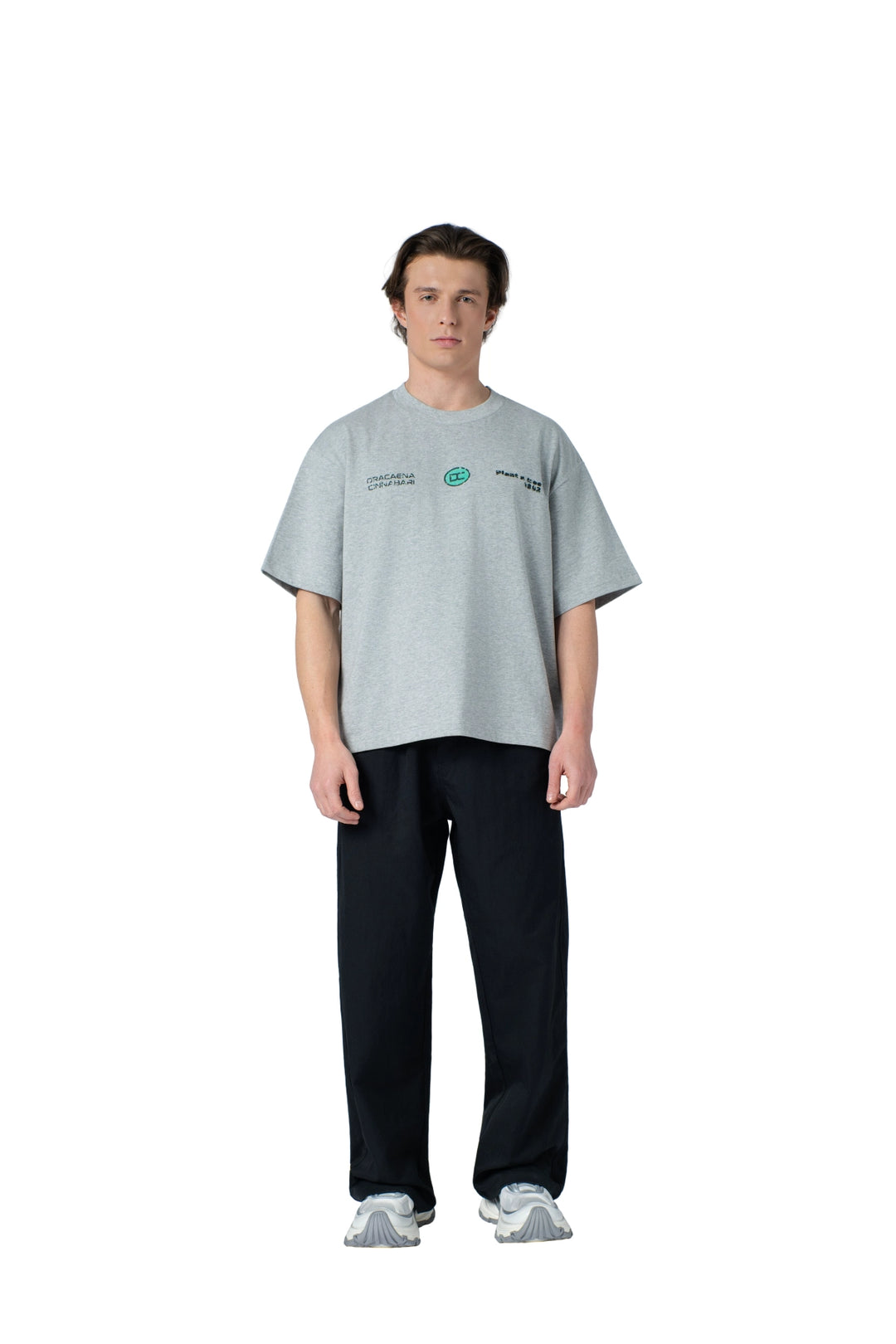 تيشيرت بكتابة في الامام boxy