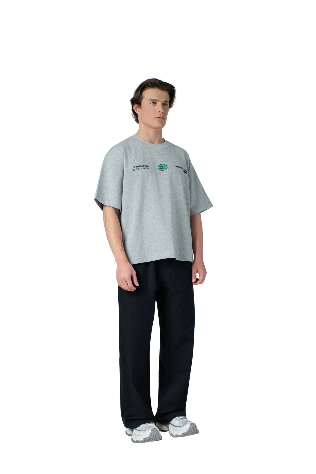 تيشيرت بكتابة في الامام boxy