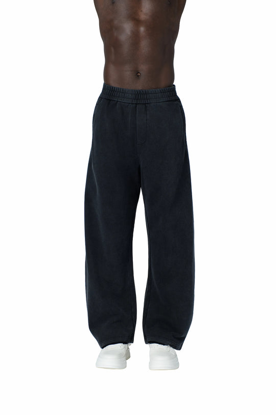 بنطلون اسود قطن مغسول