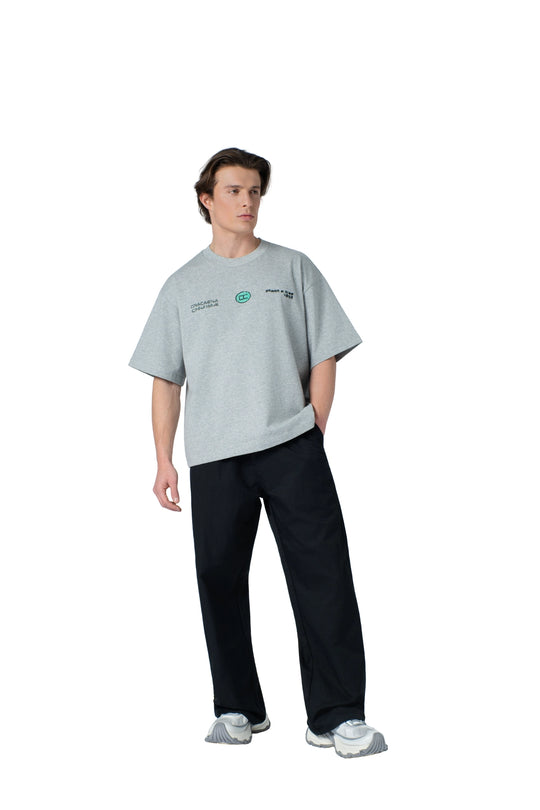 تيشيرت بكتابة في الامام boxy