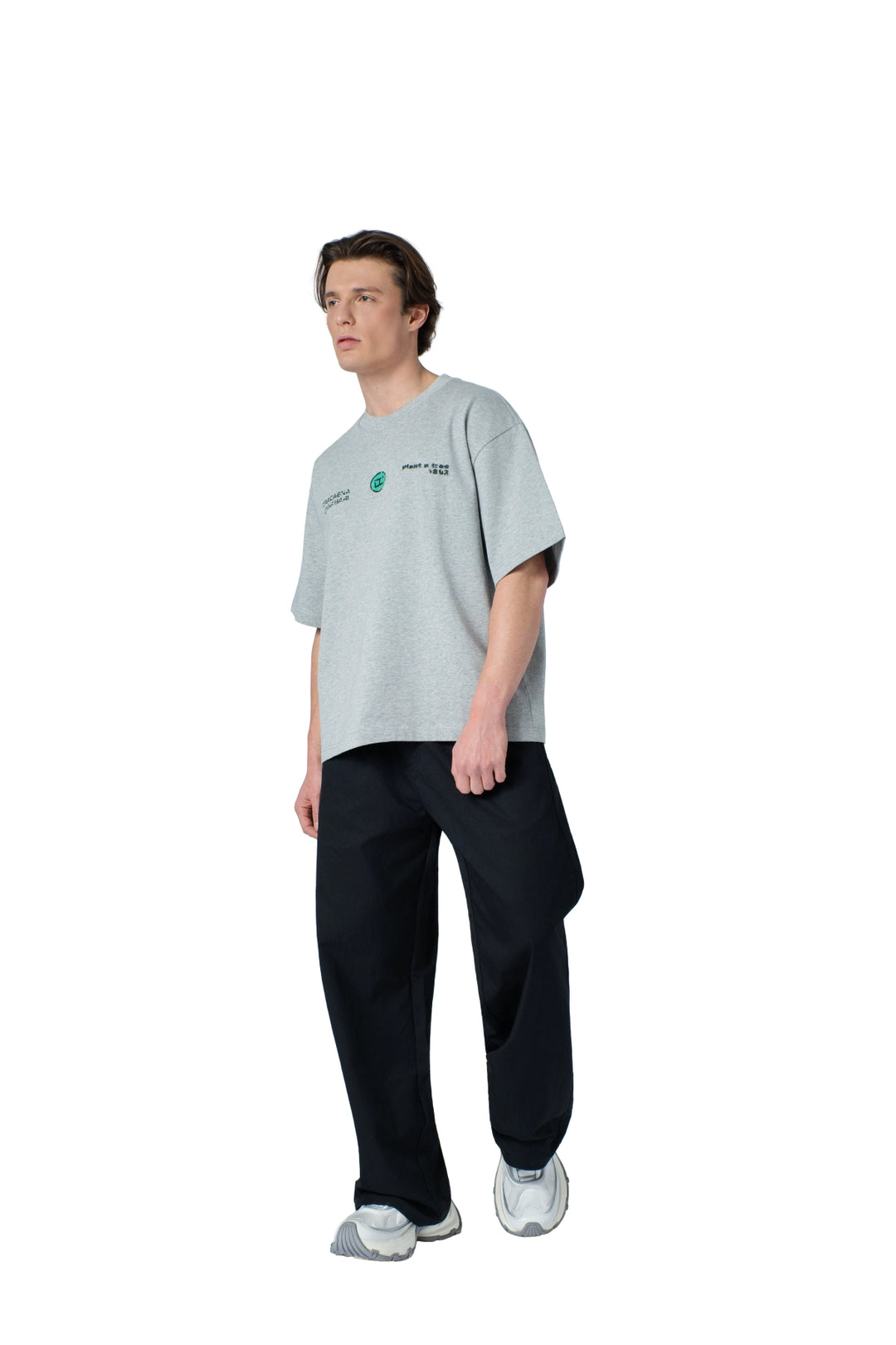 تيشيرت بكتابة في الامام boxy