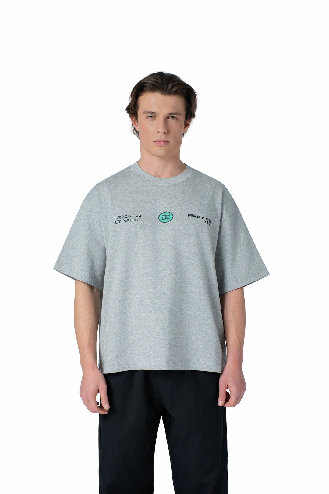 تيشيرت بكتابة في الامام boxy