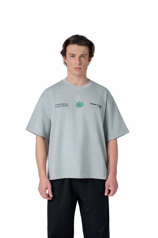 تيشيرت بكتابة في الامام boxy