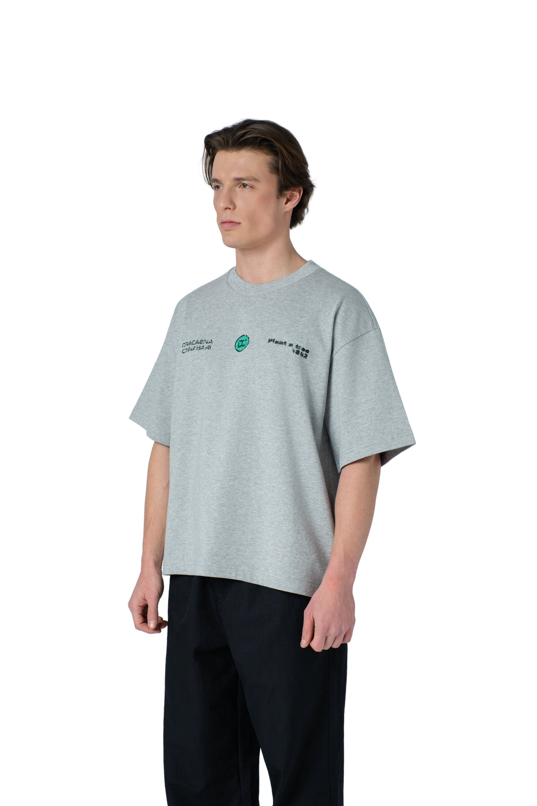 تيشيرت بكتابة في الامام boxy