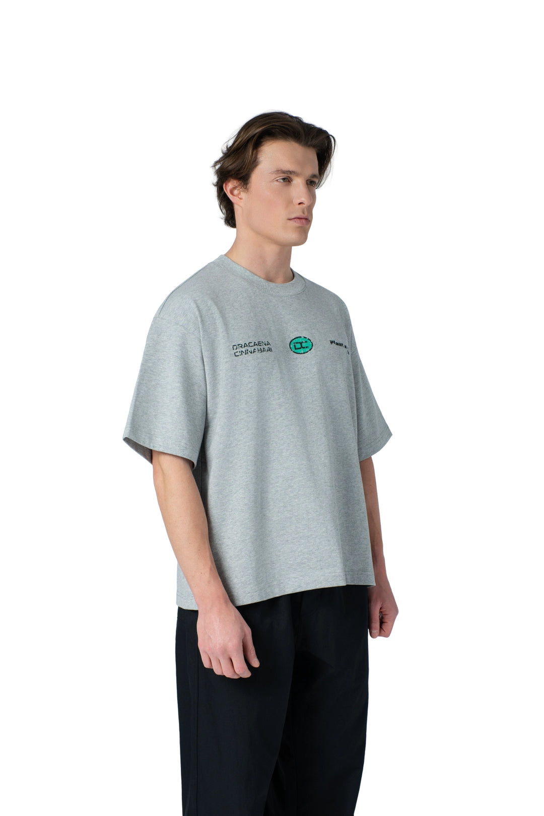 تيشيرت بكتابة في الامام boxy