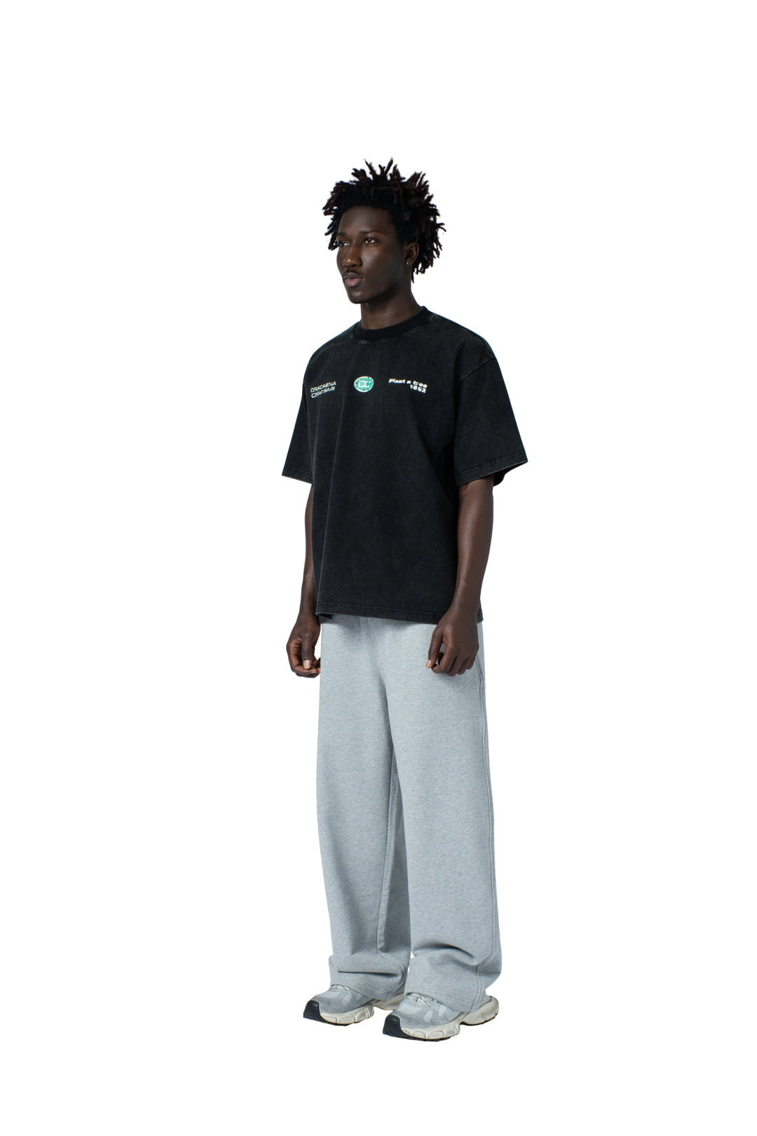 تيشيرت بكتابة في الامام boxy