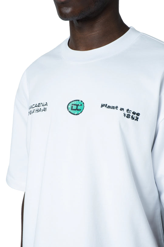 تيشيرت بكتابة في الامام boxy