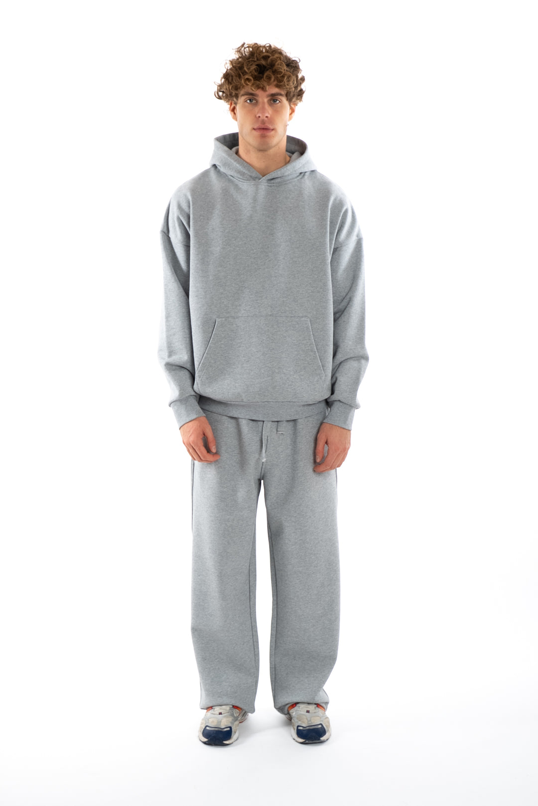 هودي رمادي بيسك