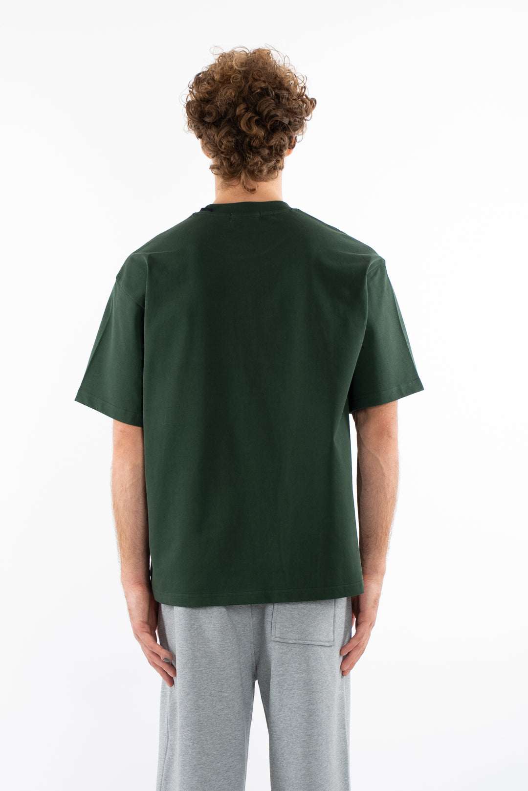 تيشيرت أخضر سادة