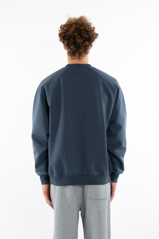 سويت شيرت أزرق سادة