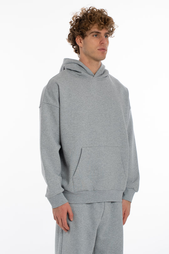 هودي رمادي بيسك