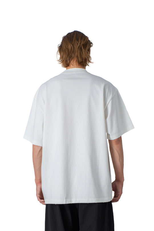 white  t-shirt with graphic design