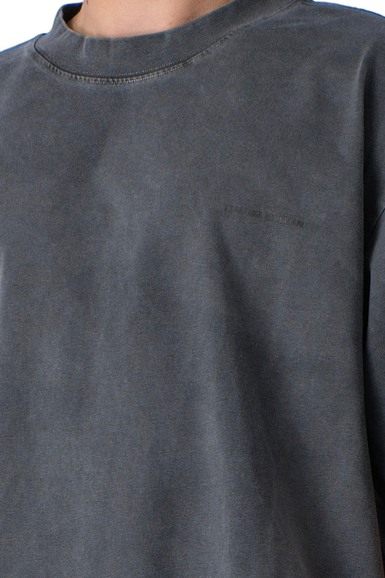Grey washed t-shirt basic
