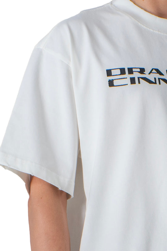 black t-shirt with dracaena cinnabari text