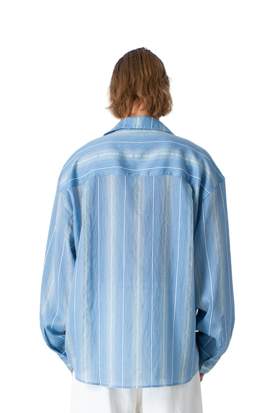 Men’s Striped Linen Blend Shirt