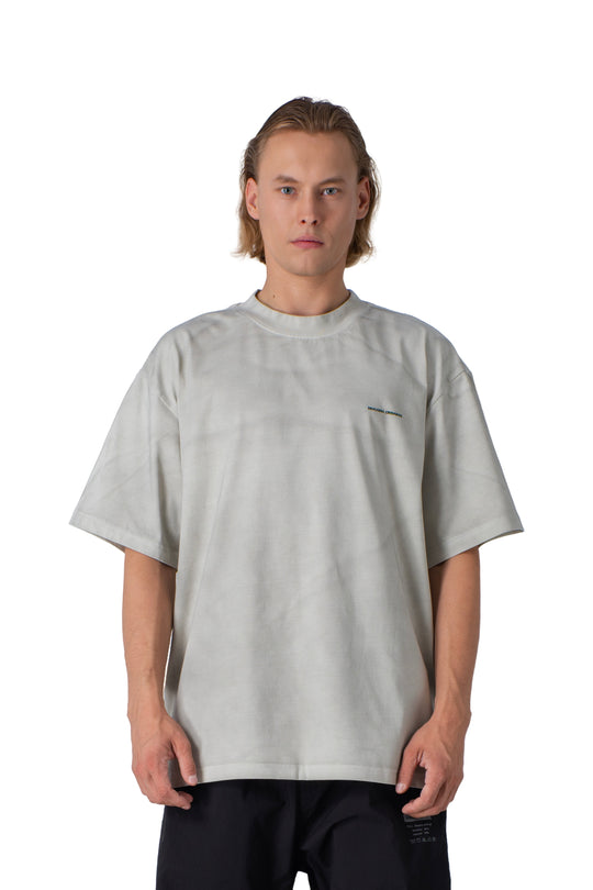 Grey washed t-shirt basic