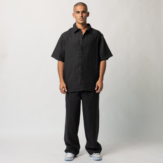Men’s White Linen Shirt