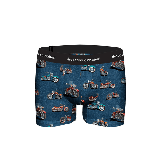 Men's Cotton Boxer, Navy Blue, Digital Print with Tank Illustration