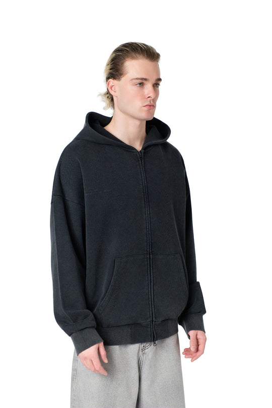 هودي مغسول بكتابة من الخلف