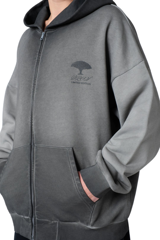 هودي مغسول بكتابة من الخلف