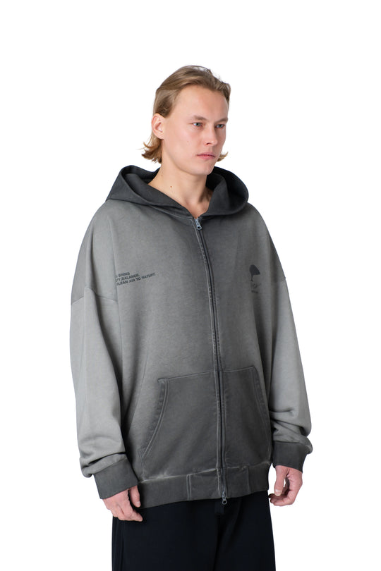 هودي مغسول بكتابة من الخلف